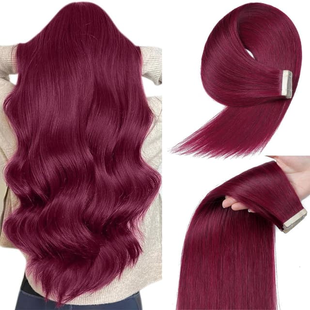 Aoro Tape In Extensions Burgundy #2