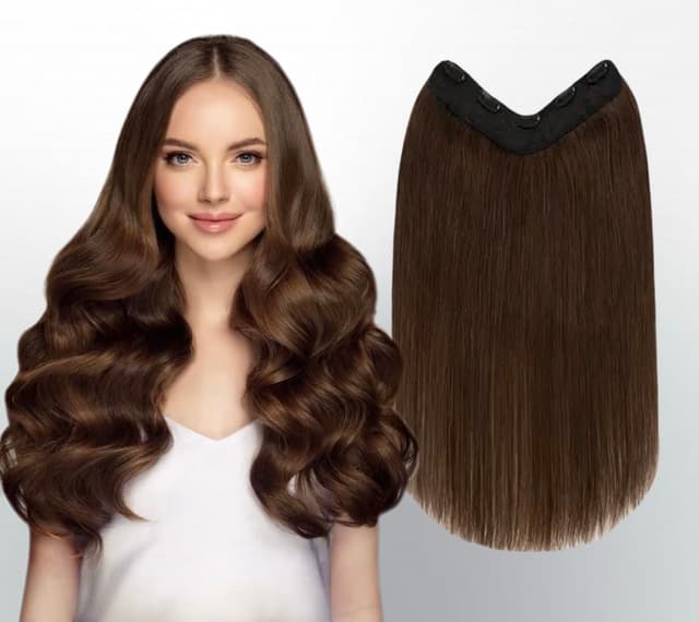 V-SHAPE Hairpiece Medium Brown #6