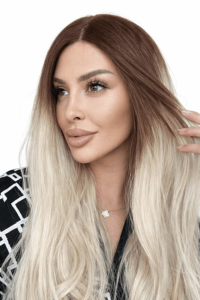 Peruca din par natural Ombre CHARLIZE Peruca din par natural Ombre CHARLIZE