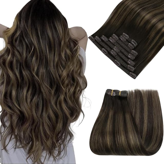 Extensii Clip-On Aoro Balayage #1B #7 Extensii Clip-On Aoro Balayage #1B #7