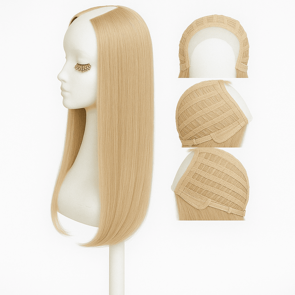 Semiperucă 22 Blond Auriu Deschis