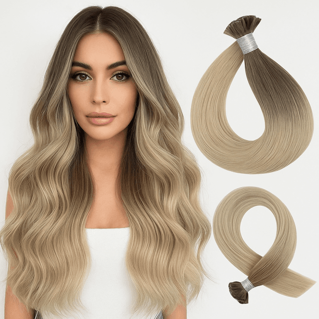 Extensii Cheratina Russian Hair Ombre #8 #22 Extensii Cheratina Russian Hair Ombre #8 #22
