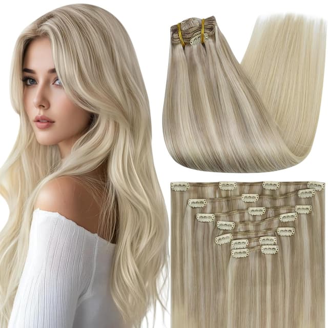 Extensii Clip-On Luxe Balayage #7 #60 Extensii Clip-On Luxe Balayage #7 #60