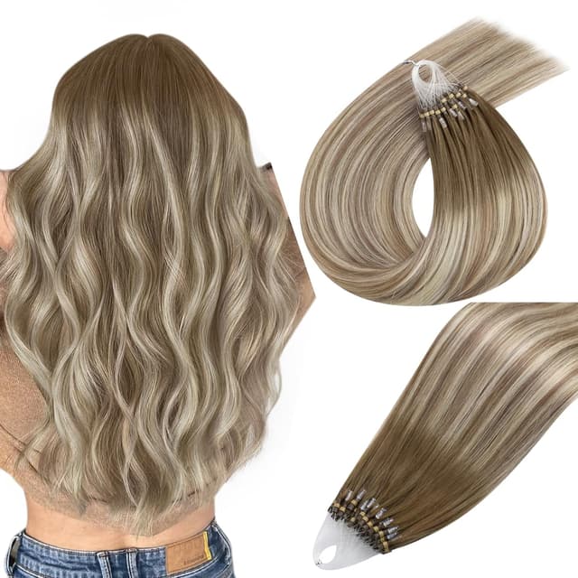 Russian Hair Microring Balayage #8 #60A Russian Hair Microring Balayage #8 #60A