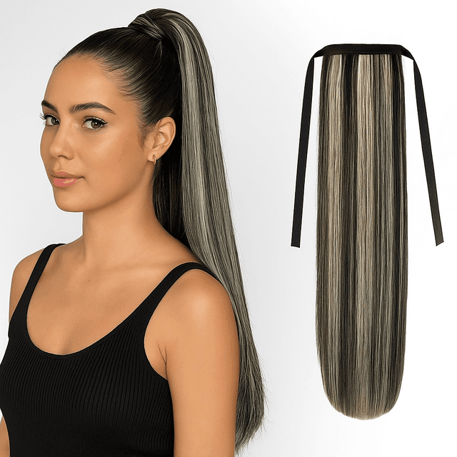 Luxe Ponytail Balayage #1B #60 Luxe Ponytail Balayage #1B #60