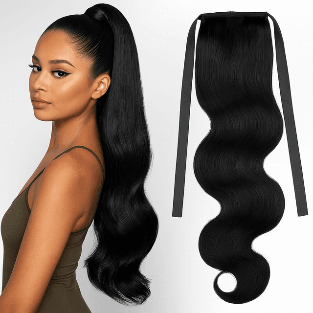 Coada de Păr Luxe #1 Negru Coada de Păr Luxe #1 Negru