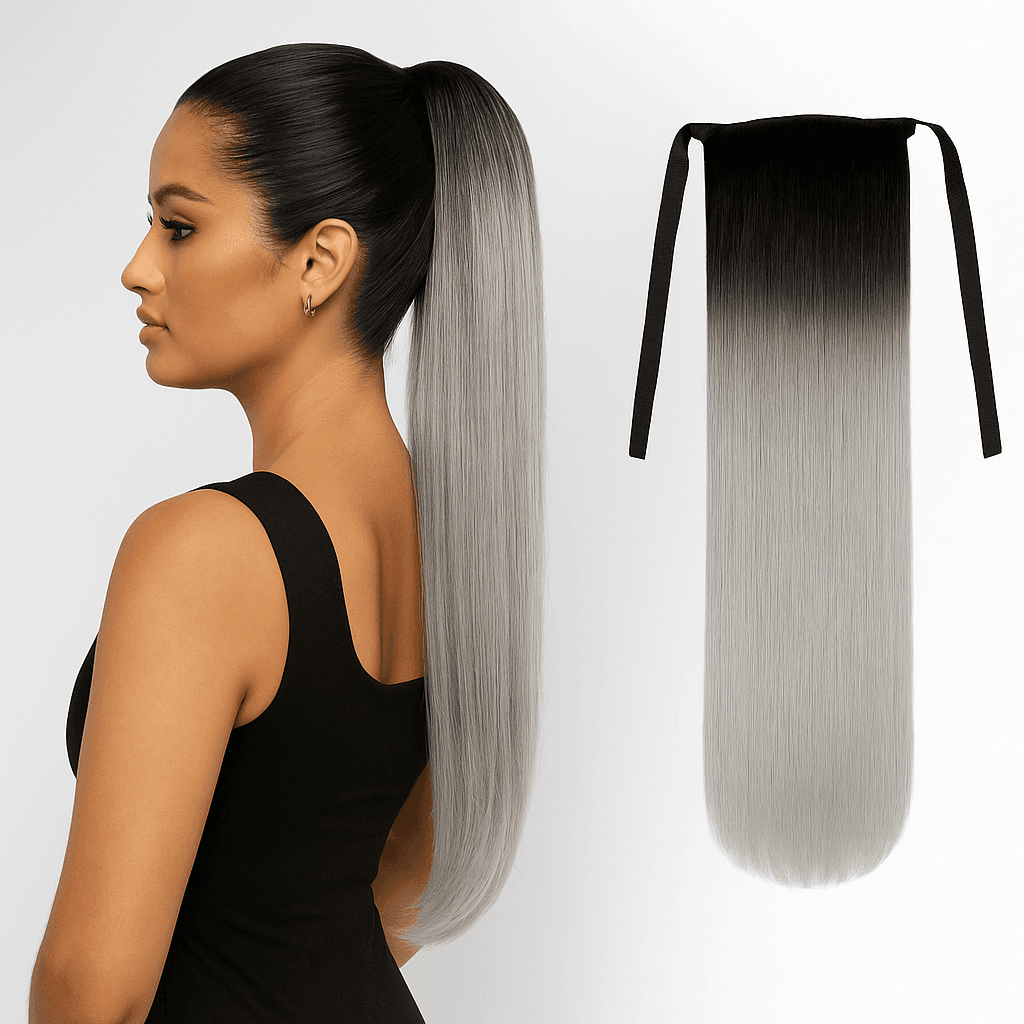 Coada de Păr Aoro Ombre #1 Grey