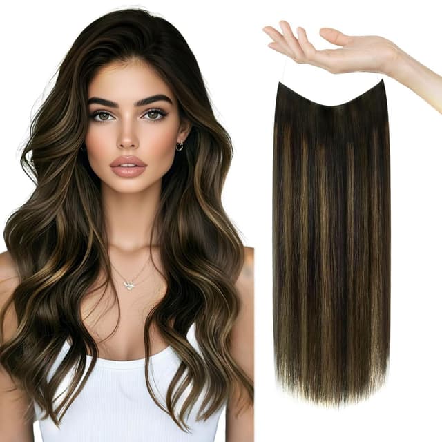 Aoro Flip In Hair Extensions Balayage #1B #7 Aoro Flip In Hair Extensions Balayage #1B #7