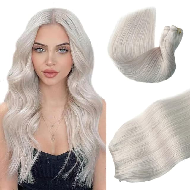 Aoro Flip In Hair Extensions Light Grey Aoro Flip In Hair Extensions Light Grey