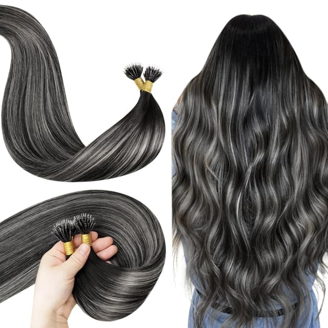 Extensii Nanoring Aoro Balayage #1 Light Grey Extensii Nanoring Aoro Balayage #1 Light Grey