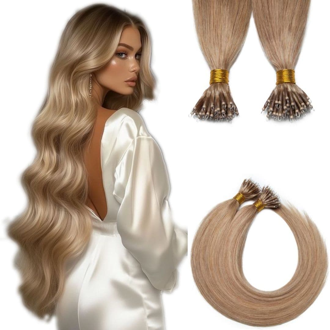 Russian Hair Nanoring Extensions #18 Russian Hair Nanoring Extensions #18