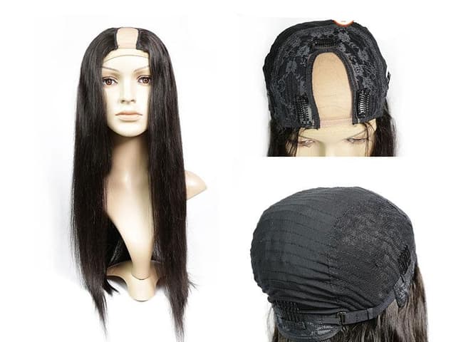 Half Wig 1C Mahogany Brown Straight Half Wig 1C Mahogany Brown Straight