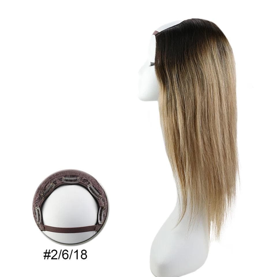 Semiperucă Ombre Șaten Mediu Blond Natural