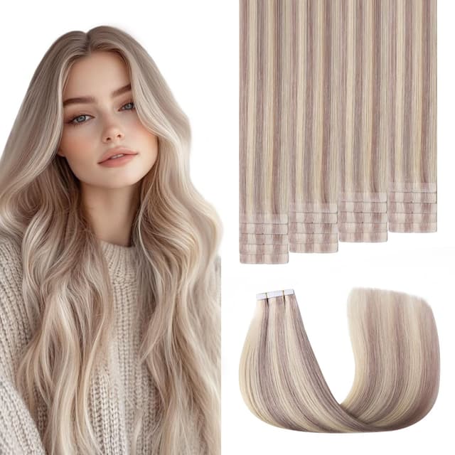 Extensii Invisible Tape Balayage #19 Silver Extensii Invisible Tape Balayage #19 Silver