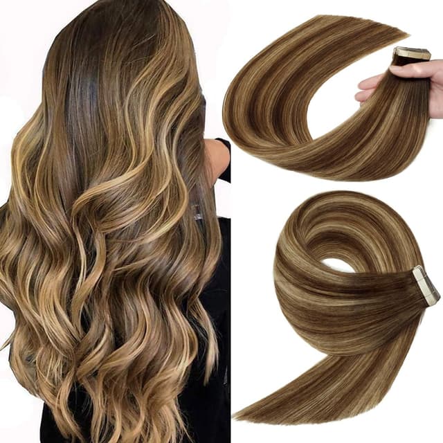 Extensii Tape In Aoro Balayage #6 #24 Extensii Tape In Aoro Balayage #6 #24