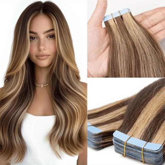 Extensii Tape In Aoro Balayage #7 #24 Extensii Tape In Aoro Balayage #7 #24