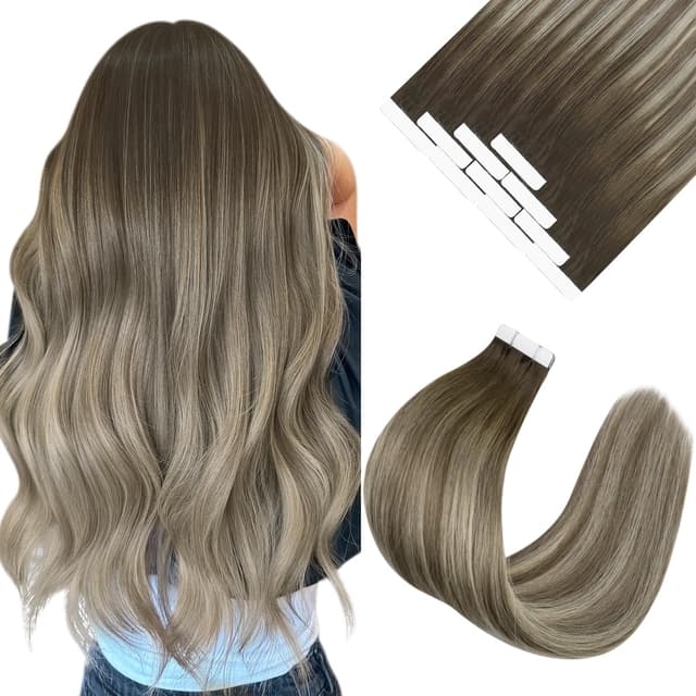 Extensii Tape In Aoro Ombre #7 Silver Extensii Tape In Aoro Ombre #7 Silver