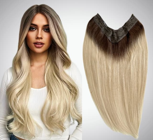 Trese de Par Natural V-Shape Ombre #3/#60 Trese de Par Natural V-Shape Ombre #3/#60