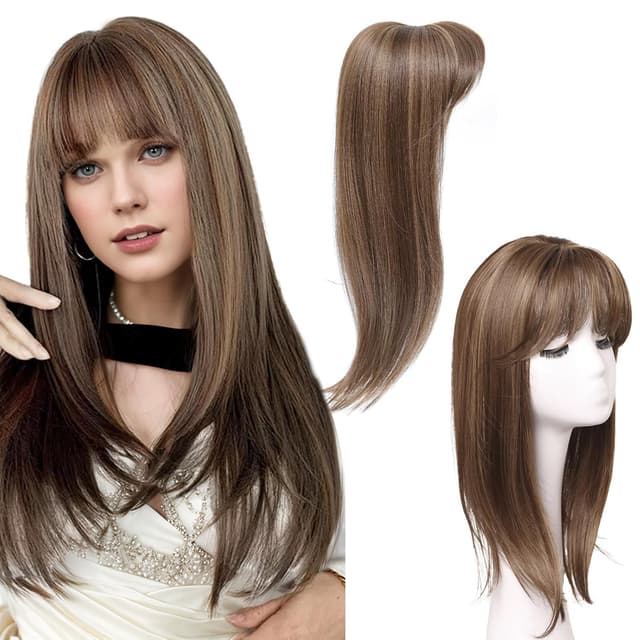 Peruca Partiala Cu Breton Balayage #4 #24 Peruca Partiala Cu Breton Balayage #4 #24