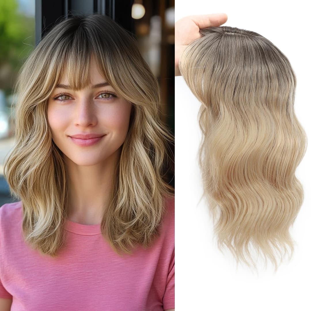 Perucă Parțială cu Breton Ombre #8 #20