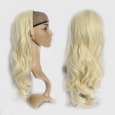 Mese de Volum cu Cordeluta Luxe Blond Alb