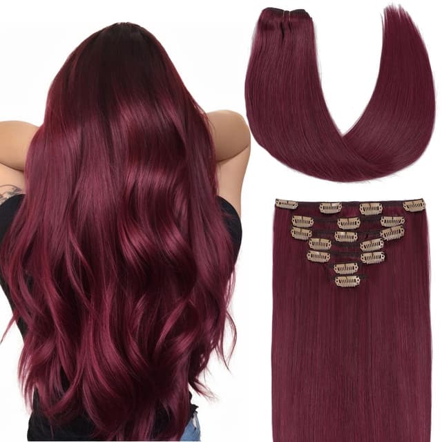 Separate Wefts Aoro Burgundy Separate Wefts Aoro Burgundy