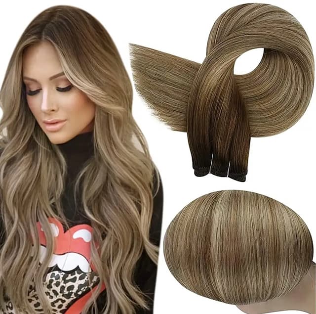 Separate Wefts Luxe Balayage #7 #18 Separate Wefts Luxe Balayage #7 #18