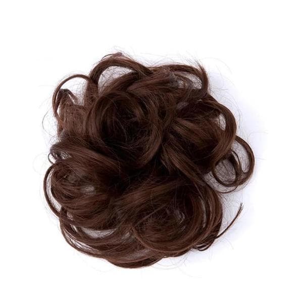 Elegant Natural Brown Bun Elegant Natural Brown Bun