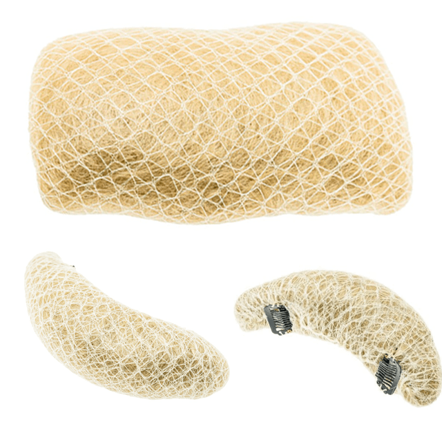 Set of 3 natural hair sponges for blond buns Set of 3 natural hair sponges for blond buns