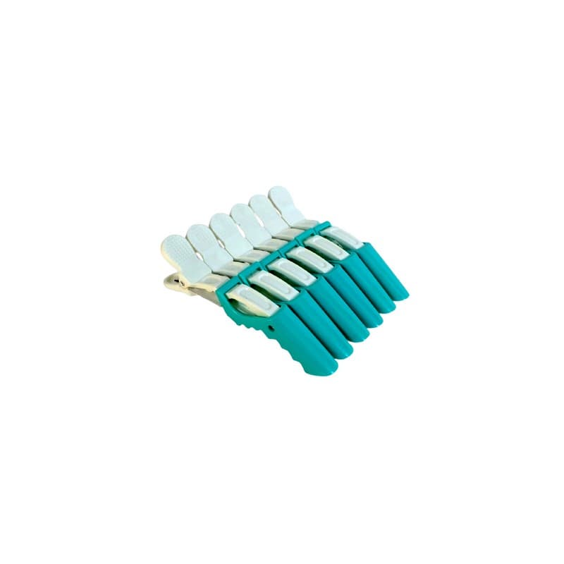 CLAME CLIPS PAR- TIP CROCODILE PROFESIONAL SET 6 BUCATI