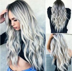 Peruca Ombre White Blonde Peruca Ombre White Blonde