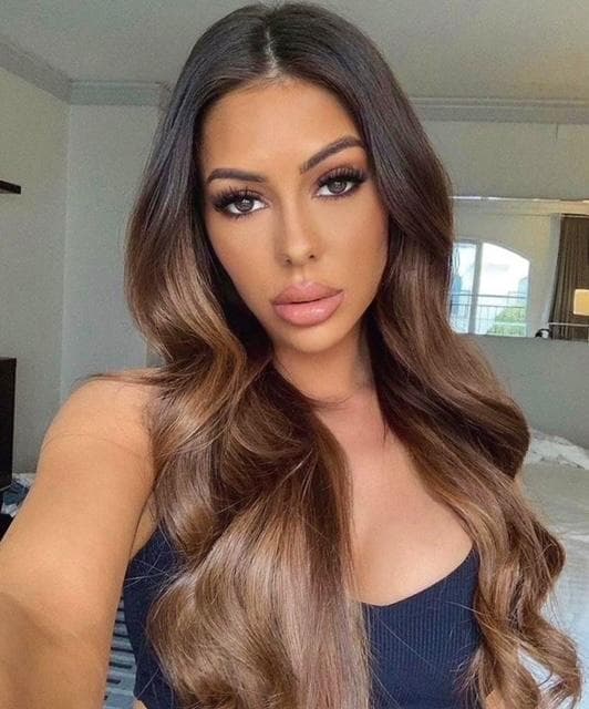 Перука естествена коса кафяв тъмен ultra remy Перука естествена коса кафяв тъмен ultra remy