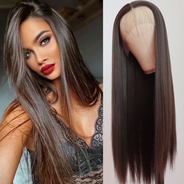 Natural Dark satin natural hair wig Natural Dark satin natural hair wig