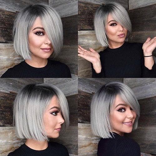 Peruca bobo ombre 1b/ Grey Peruca bobo ombre 1b/ Grey