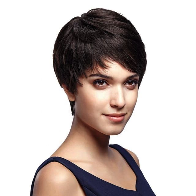 Short Natural Dark Brown hair wig Short Natural Dark Brown hair wig